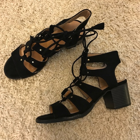 navy gladiator heels